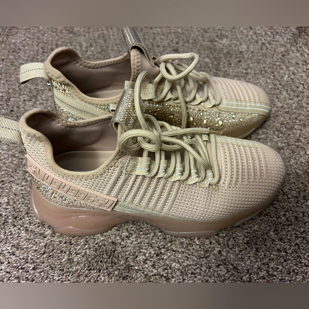 Women’s Steve Madden Maxima Rhinestone Sneakers (Size 8)
